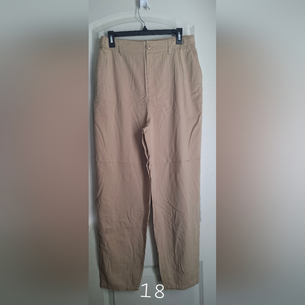 Nordstrom Abound‎ pants women Medium cotton rayon nasic neutro beach boho Cruise